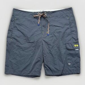 Robert Graham Mens Swim Trunks Board Shorts Alvarado St Gray Active Fit‎ XL EUC